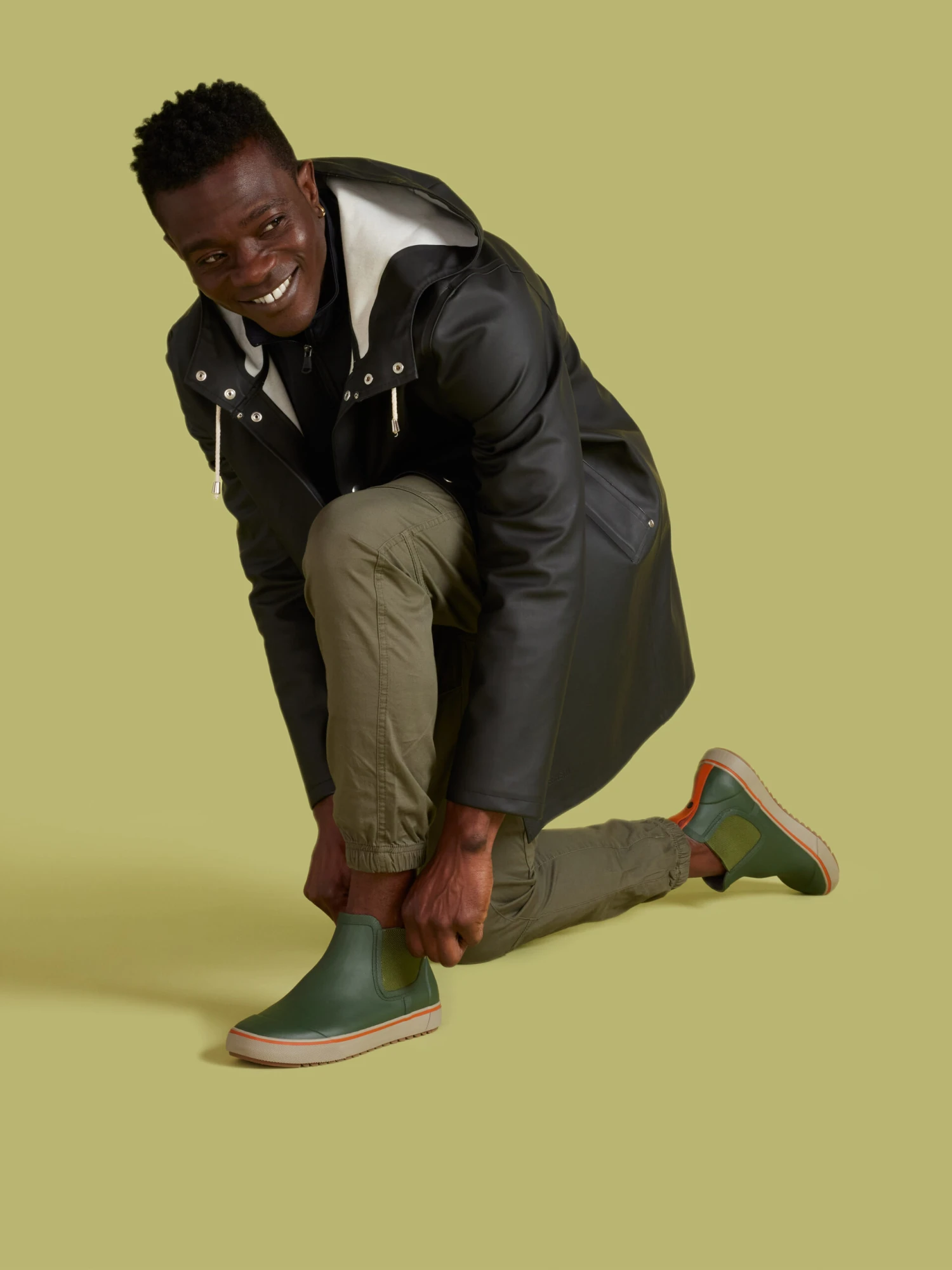 BOGS Dark Green Multi Kicker Rain Chelsea II 5 BOGS Dark Green Multi Kicker Rain Chelsea II - Image 3