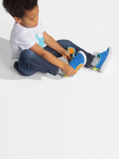 BOGS Royal Blue Multi Baby Kicker Hook & Loop -Shoesberry Store 02 30