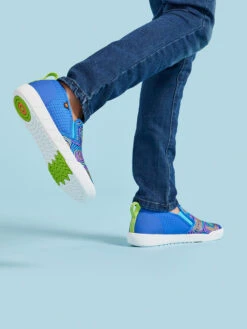 BOGS Royal Blue Multi Kicker II Slip On Cloud Geo -Shoesberry Store 02 32