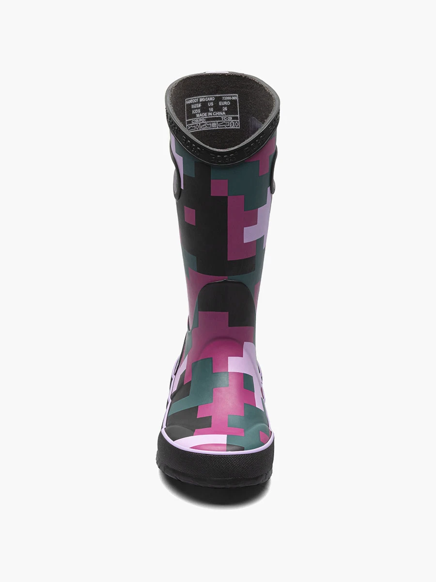 BOGS Black Multi Rainboot Big Camo 5 BOGS Black Multi Rainboot Big Camo - Image 3
