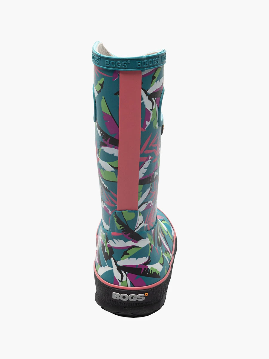 BOGS Dark Turquoise Rainboot Palm Duo 6 BOGS Dark Turquoise Rainboot Palm Duo - Image 4