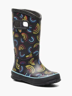 BOGS Black Multi Rainboot Wild Rainbows -Shoesberry Store 10 224