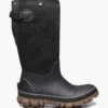 BOGS Black Whiteout Adjustable Calf