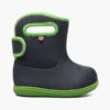 Navy/Green Baby Bogs II Solid