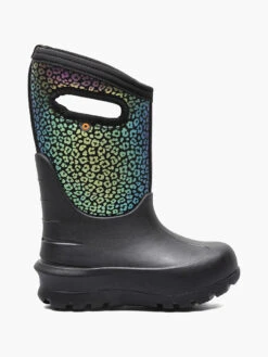 BOGS Black Multi Neo-Classic Rainbow Leopard