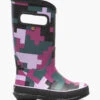 BOGS Black Multi Rainboot Big Camo
