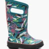 BOGS Dark Turquoise Rainboot Palm Duo