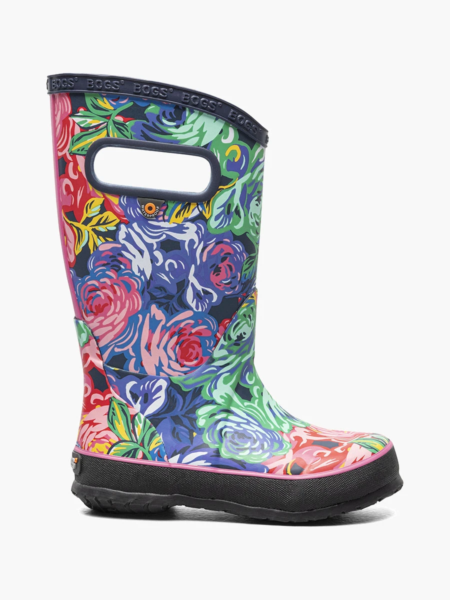 BOGS Rose Multi Rainboot Rose Garden 3 BOGS Rose Multi Rainboot Rose Garden