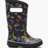 BOGS Black Multi Rainboot Wild Rainbows -Shoesberry Store 79033 009